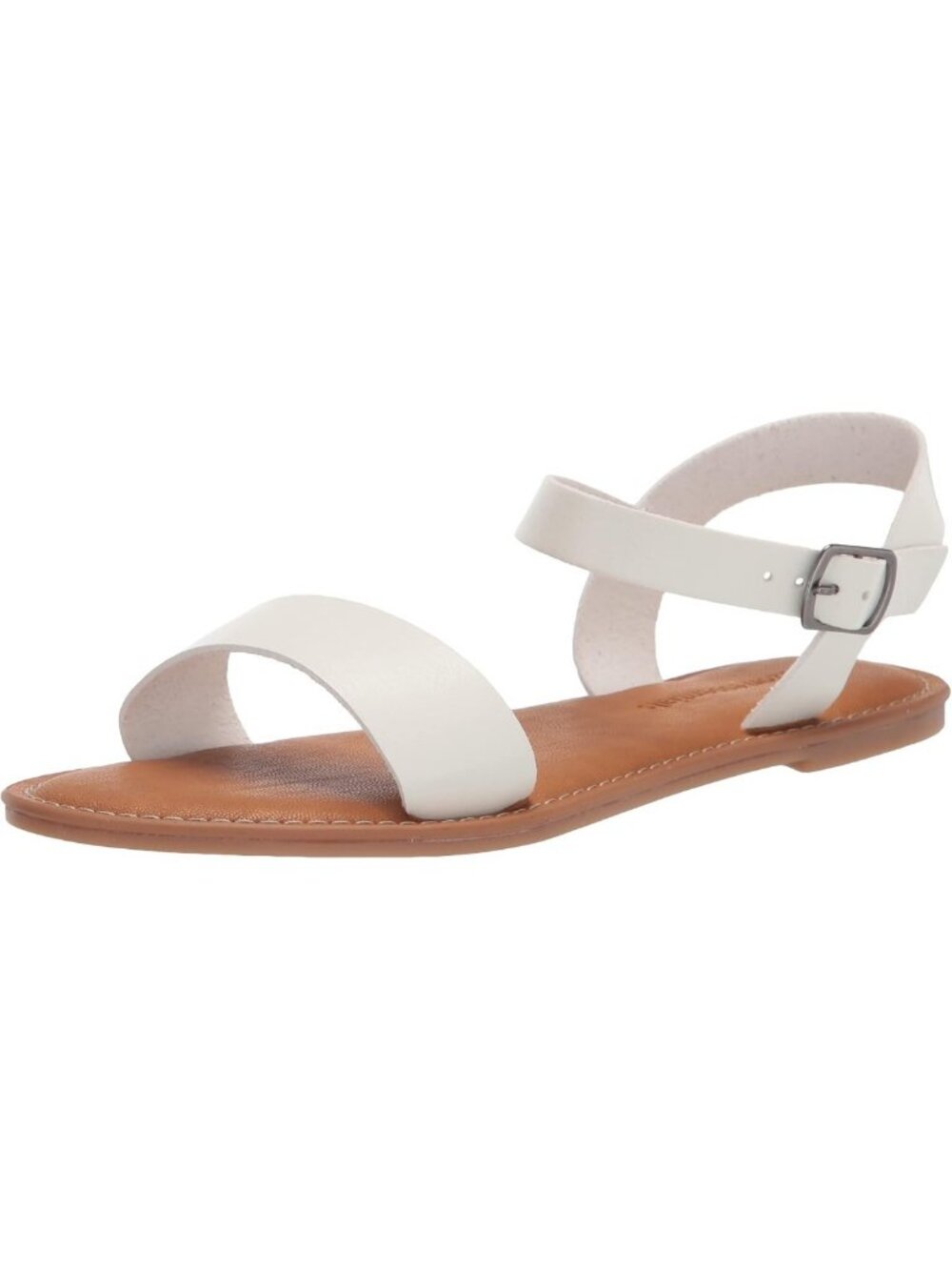 Stylish Women's Two Strap Buckle Sandals with Adjustable Ankle Strap